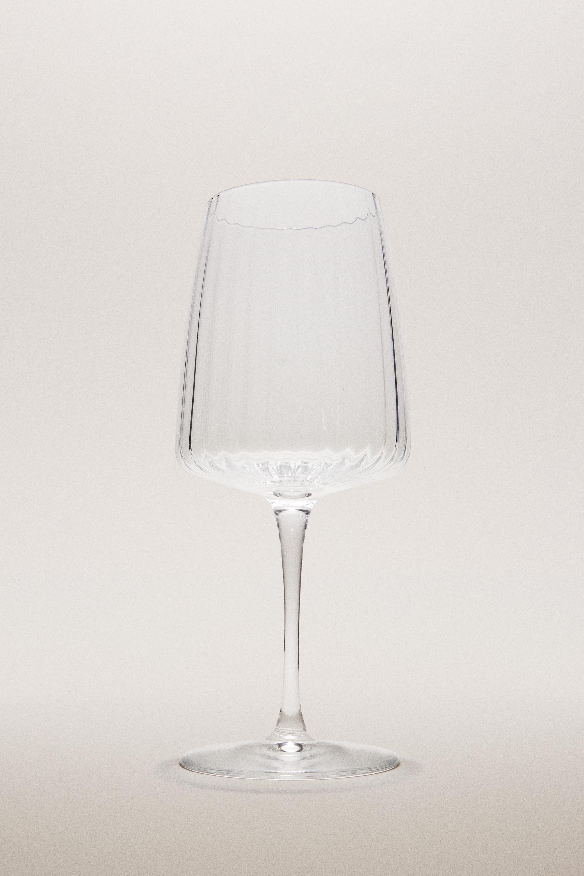 GRAND VERRE À VIN RECYCLABLE LIGNES
